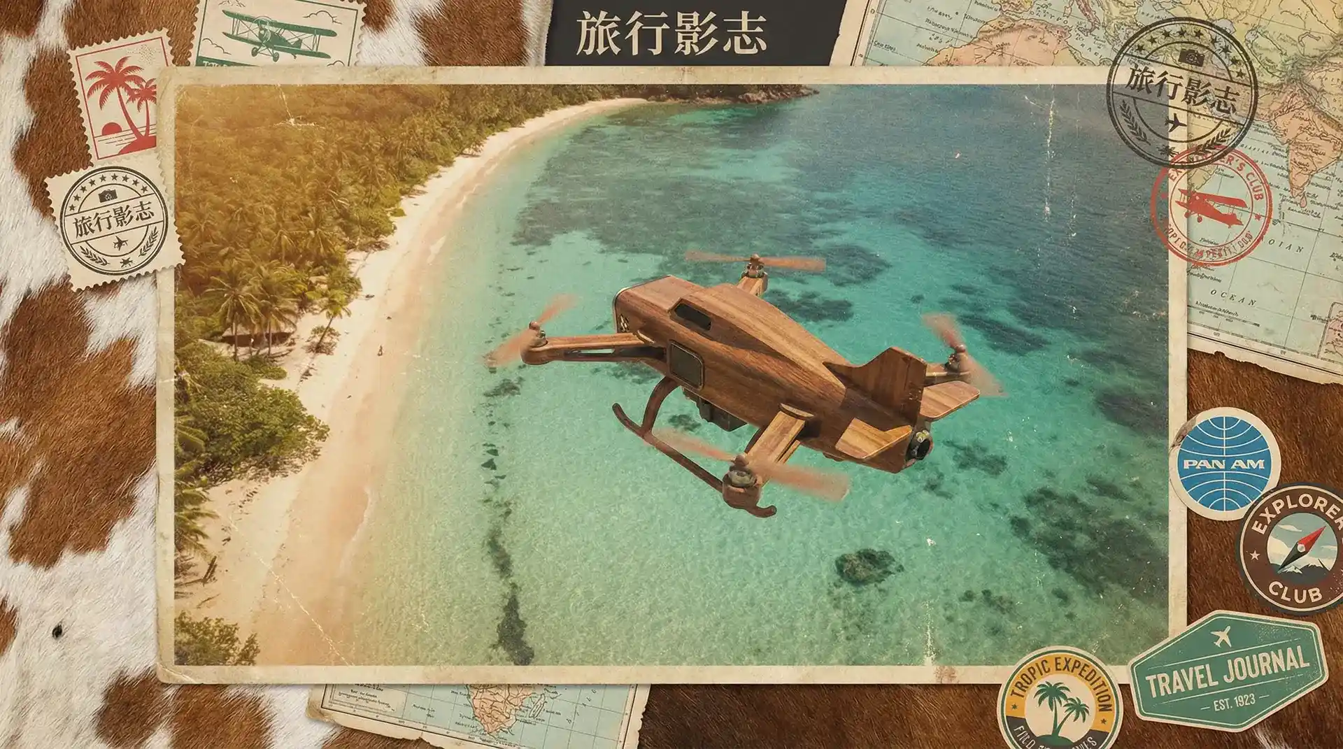 航拍无人机俯瞰海滩 - 黑料正能量 航拍设备